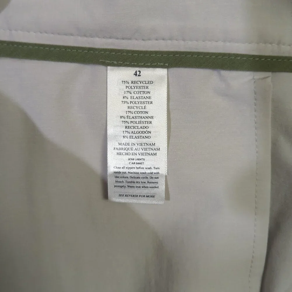 Faherty Shorts Men's 42 Gray All Day Shorts Flat Front Drawstrings NWT